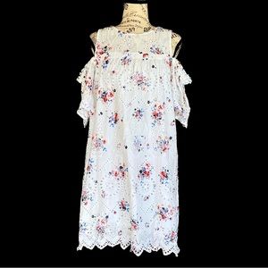 Loft eyelet flower dress